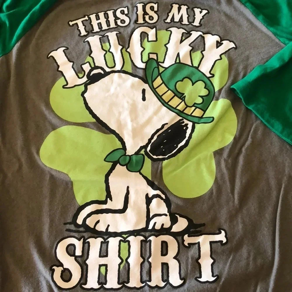 Peanuts Luck of The Irish Tee Shirt